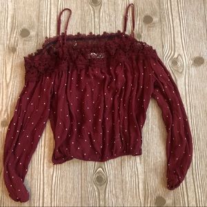 Hollister off the shoulder crop top ❤️